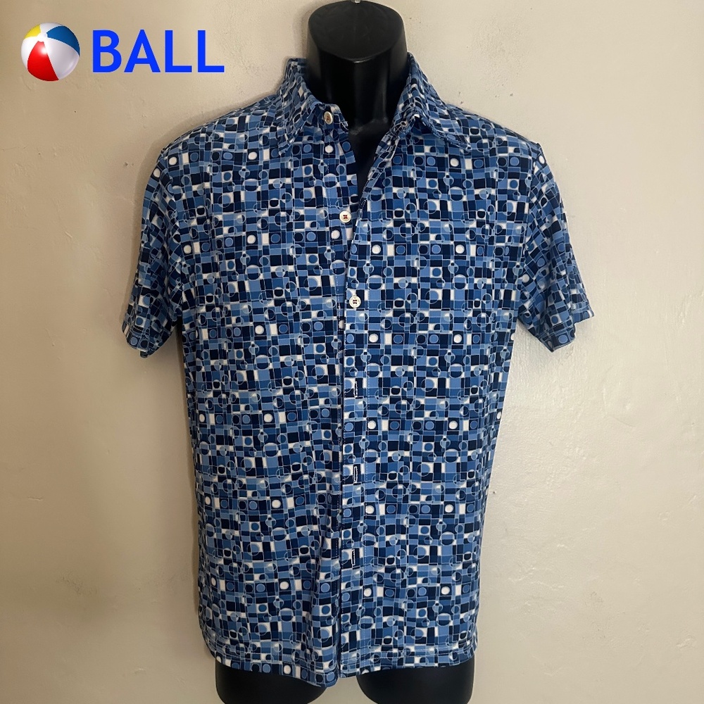 Ball Stretch Body Con Shirt Sleeve Shirt Medium Gently worn Viscose blend